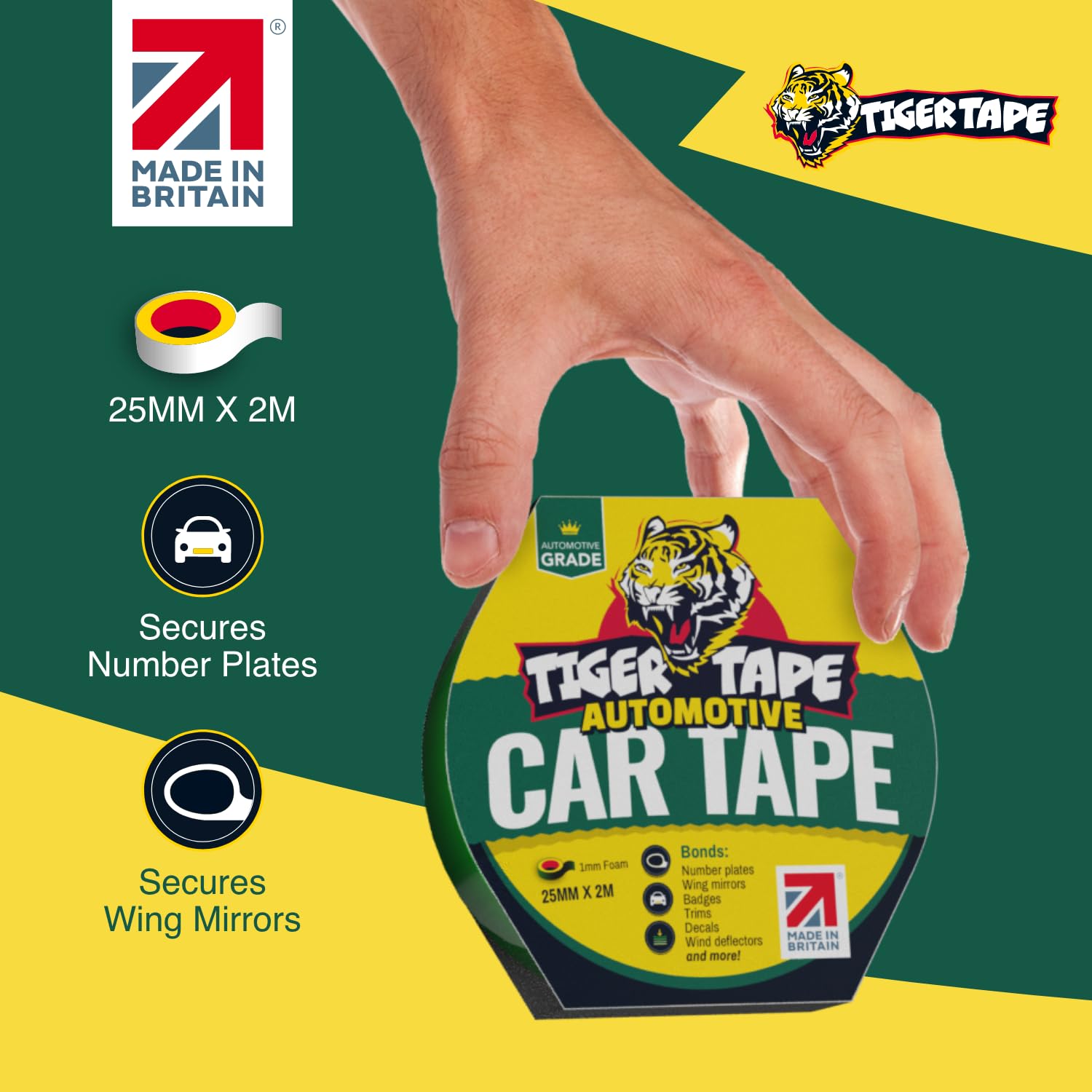 Tiger Tape® Car Number Plate Tape